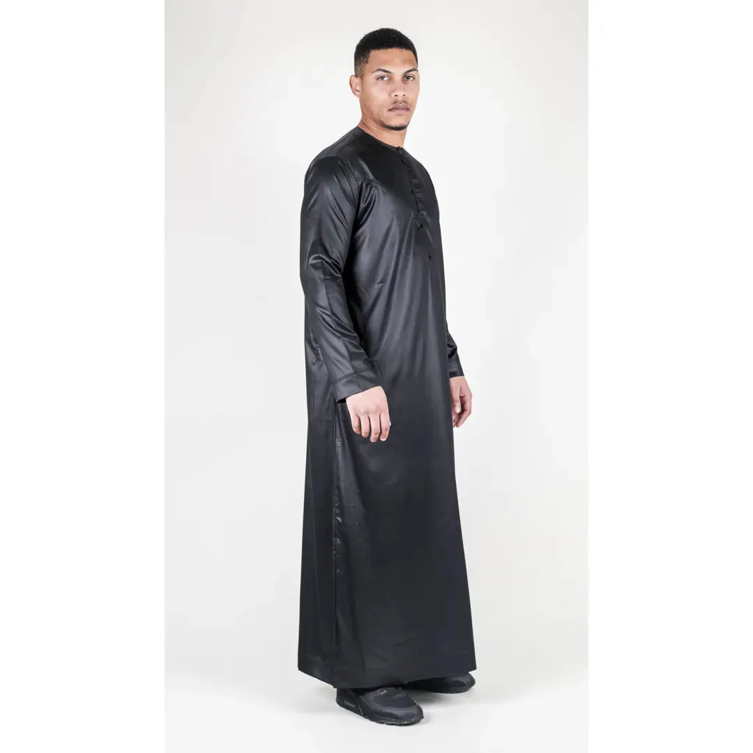 TT-002 - Men's Satin Emirati Thobe Islamic Clothing