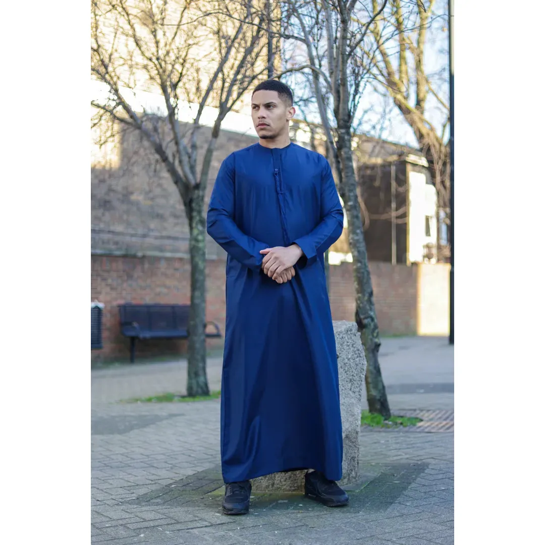 TT-002 - Men's Satin Emirati Thobe Islamic Clothing