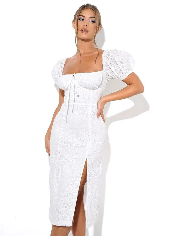 White Off The Shoulder Dress