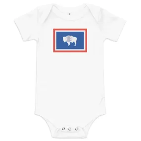 Wyoming Flag Baby Onesie